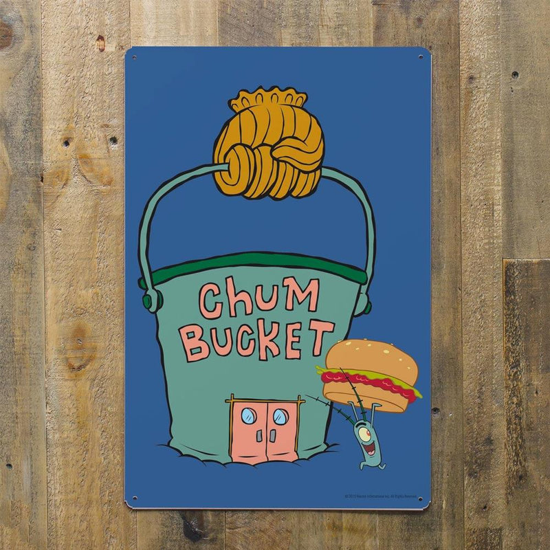 Chum Bucket Metal Sign - 12" x 18" - SpongeBob SquarePants Official Shop
