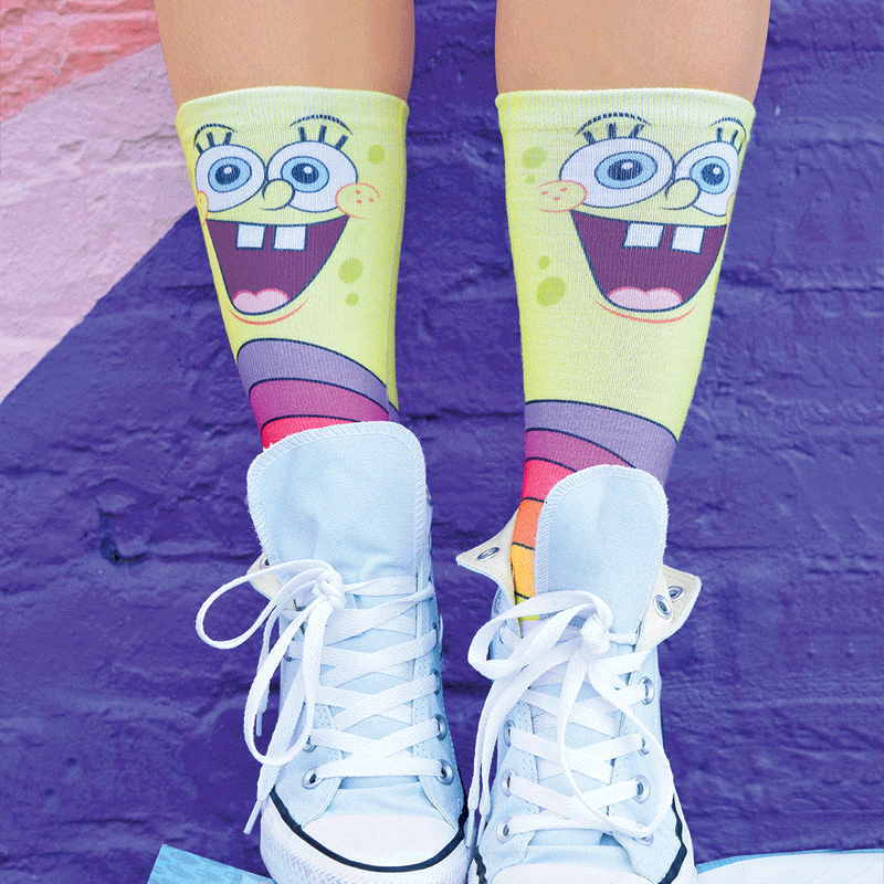 SpongeBob SquarePants Rainbow Socks