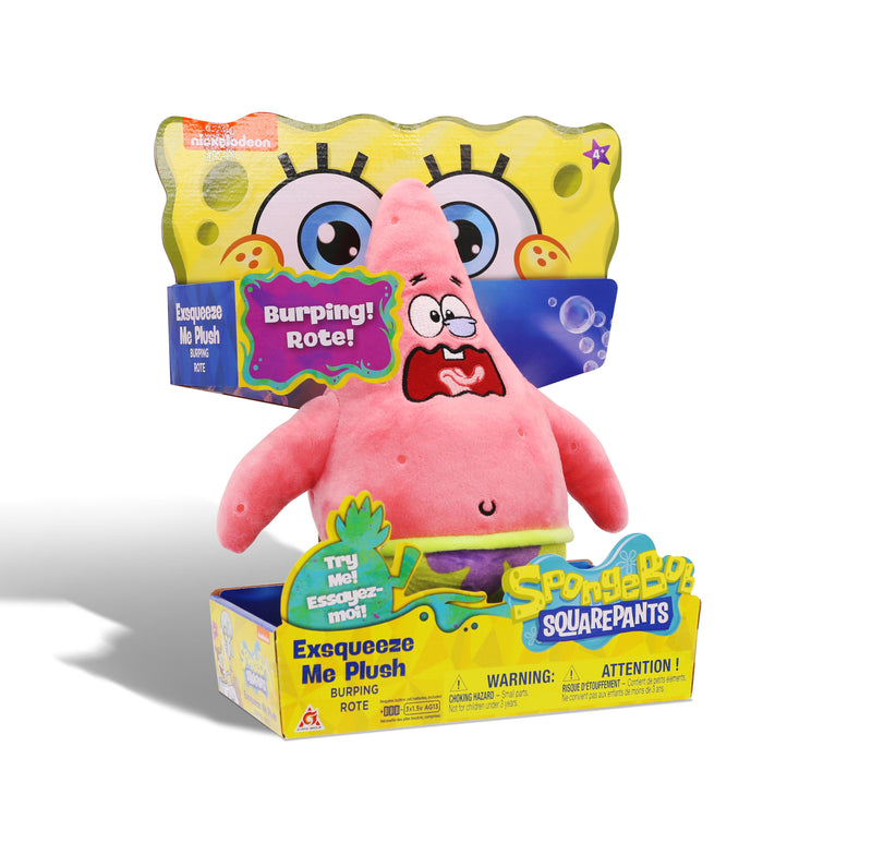 Patrick Exsqueeze Me Burp Plush - SpongeBob SquarePants Official Shop