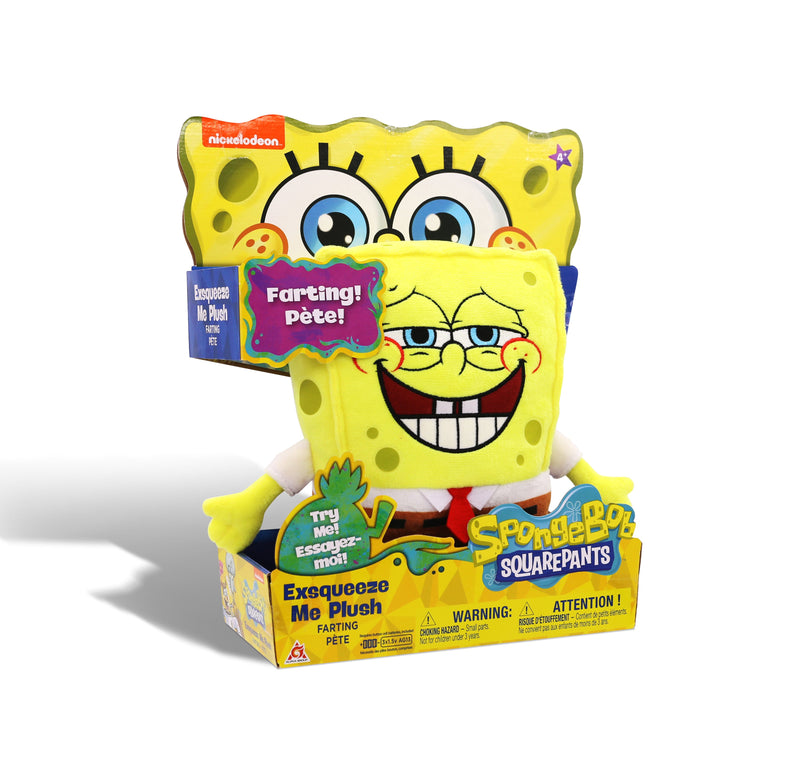SpongeBob Exsqueeze Me Fart Plush - SpongeBob SquarePants Official Shop