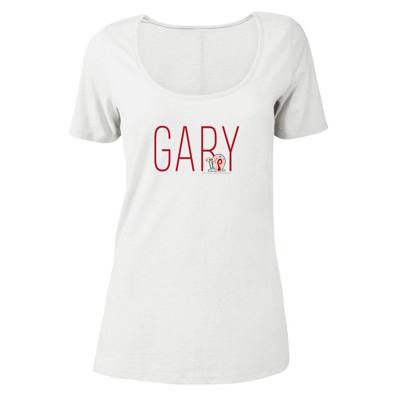 Gary Name Play Women's Relaxed Scoop Neck T-Shirt - SpongeBob SquarePants Official Shop