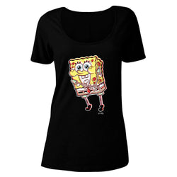 SpongeBob SquarePants 3D Women's Relaxed Scoop Neck T-Shirt