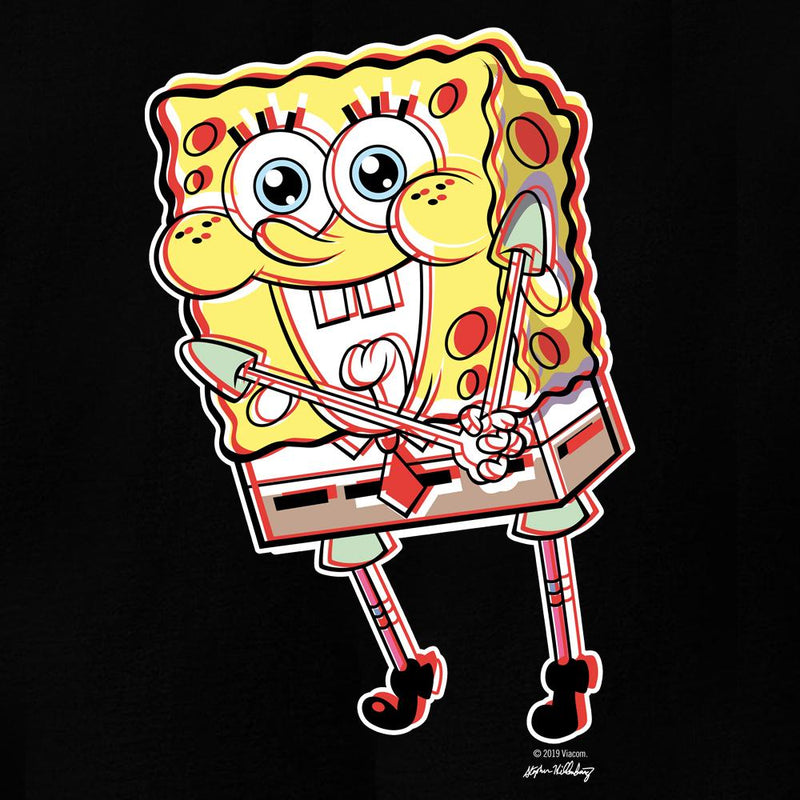 SpongeBob Thrilled Women's Relaxed Scoop Neck T-Shirt - SpongeBob SquarePants Official Shop