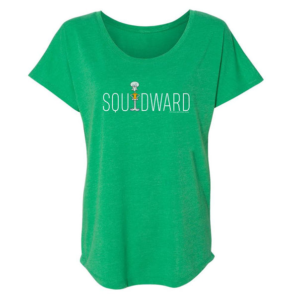 Squidward Official Name Women's Tri-Blend Dolman T-Shirt