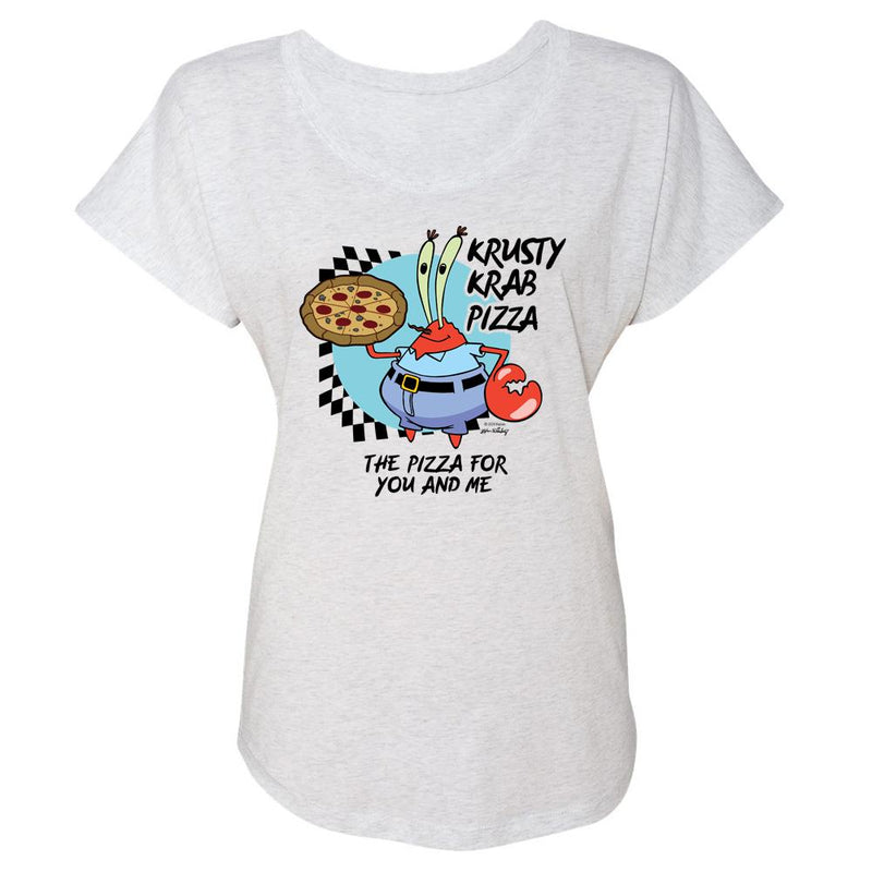 Krusty Krab Pizza Women's Tri-Blend Dolman T-Shirt